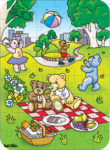 Hidden Image Table Puzzle Series - Teddy Bears' Picnic