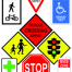 School Zone Road Signs Table Puzzles Set